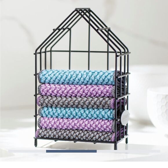 Norwex Counter Cloths and Box Set - Set of 6 Cloths NWT - Picture 2 of 14